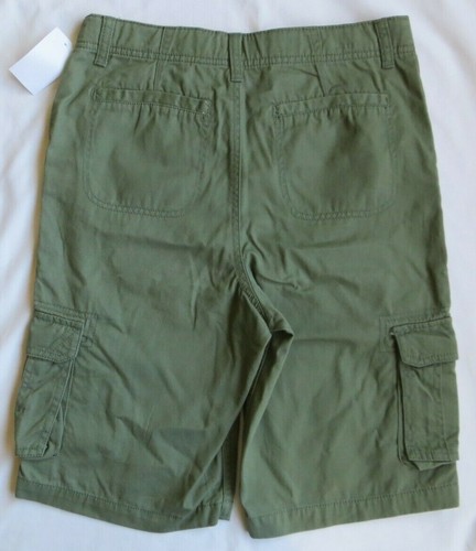OshKosh Cargo Shorts Adjustable Waist Boy Scouts Camp Cotton Olive Green Boys 14 - Picture 3 of 3