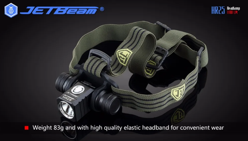 JETBEAM HR25 Outdoor Head Light 1180 lumens 18650 Battery+USB Charger Cable Wire - Picture 13 of 20