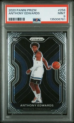 2020-21 Panini Prizm - Anthony Edwards #258 (RC) PSA 9 Mint