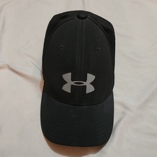 Under Armour Youth Boys Black Baseball Cap SM/MD Lightweight Logo