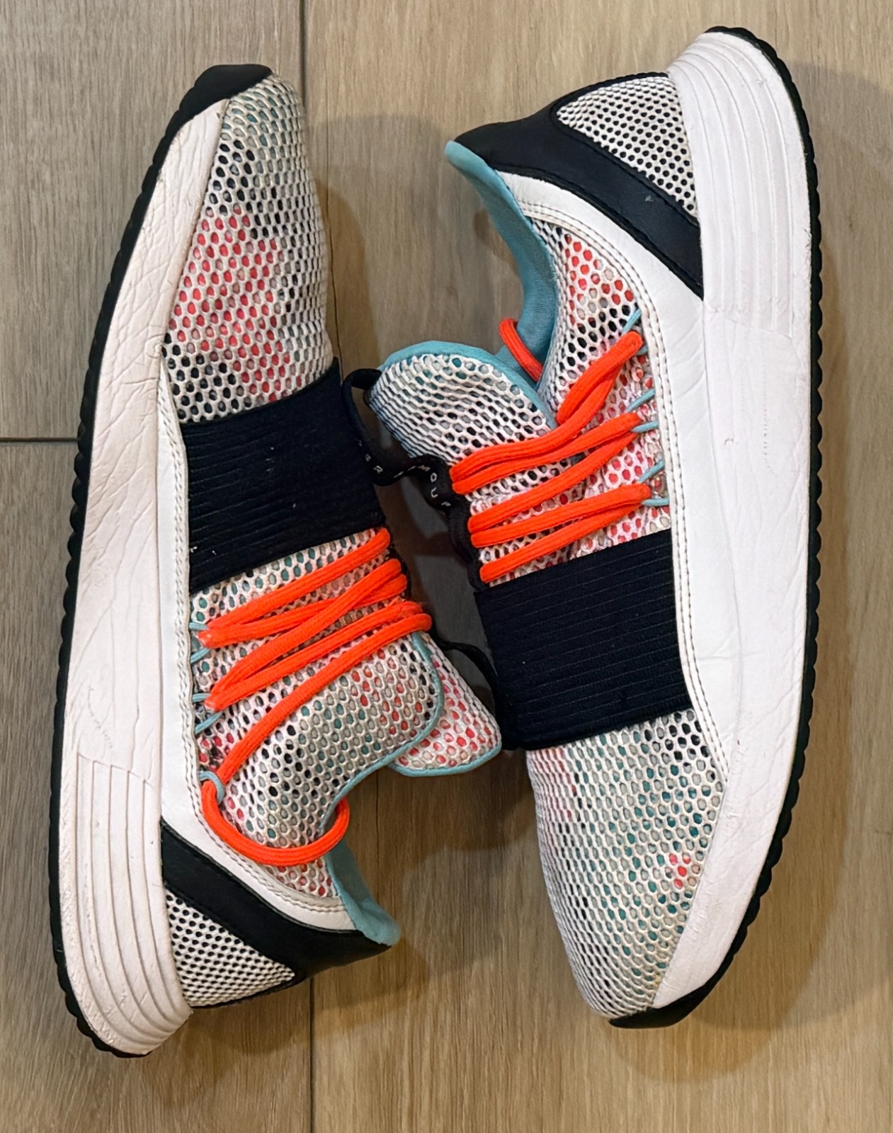 Under Armour Charged Breathe Lace Sneakers-Women's 8-White/Black Mesh-3019973 thumbnail 11