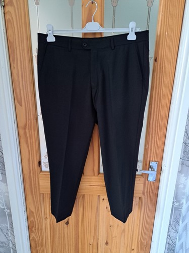 MARC DARCY RAMBO MENS 3PC BLACK SUIT JKT 38R W/COAT 42R PANTS 36 X 25 SHORT +TIE - Picture 15 of 20