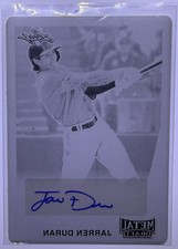 2020 Leaf Metal Draft Jarren Duran LA-JD3 Black Printing Plate Auto 1/1