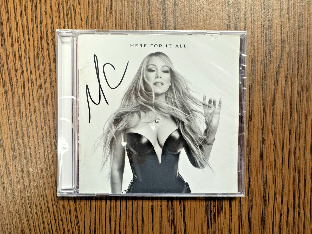 Mariah Carey Here for it all サイン入りCD Mariah Carey - Here For It All - Signed CD! Exclusive Autographed