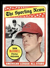 1969 Topps Sam McDowell EX Set Break #435