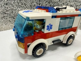 LEGO City Ambulance (7890) and Police Car Set with Minifigures and Accessories