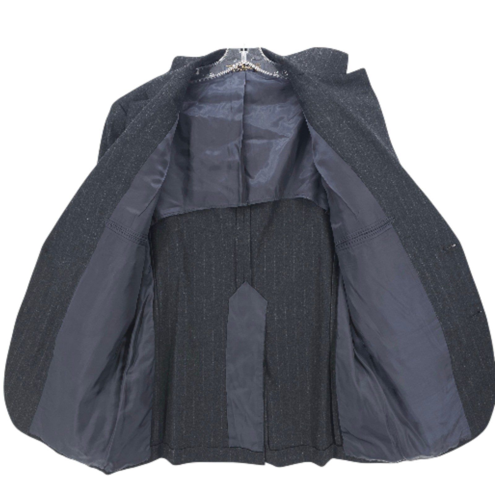 BROOKS BROTHERS Golden Fleece Charcoal Gray Pinstripe Sport Coat Made in USA 44R thumbnail 6