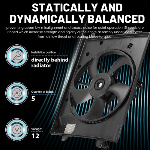Radiator Cooling Fan Assembly for 2015-2017 Hyundai Sonata 2.4L 25380C2000 - Bild 4 von 15