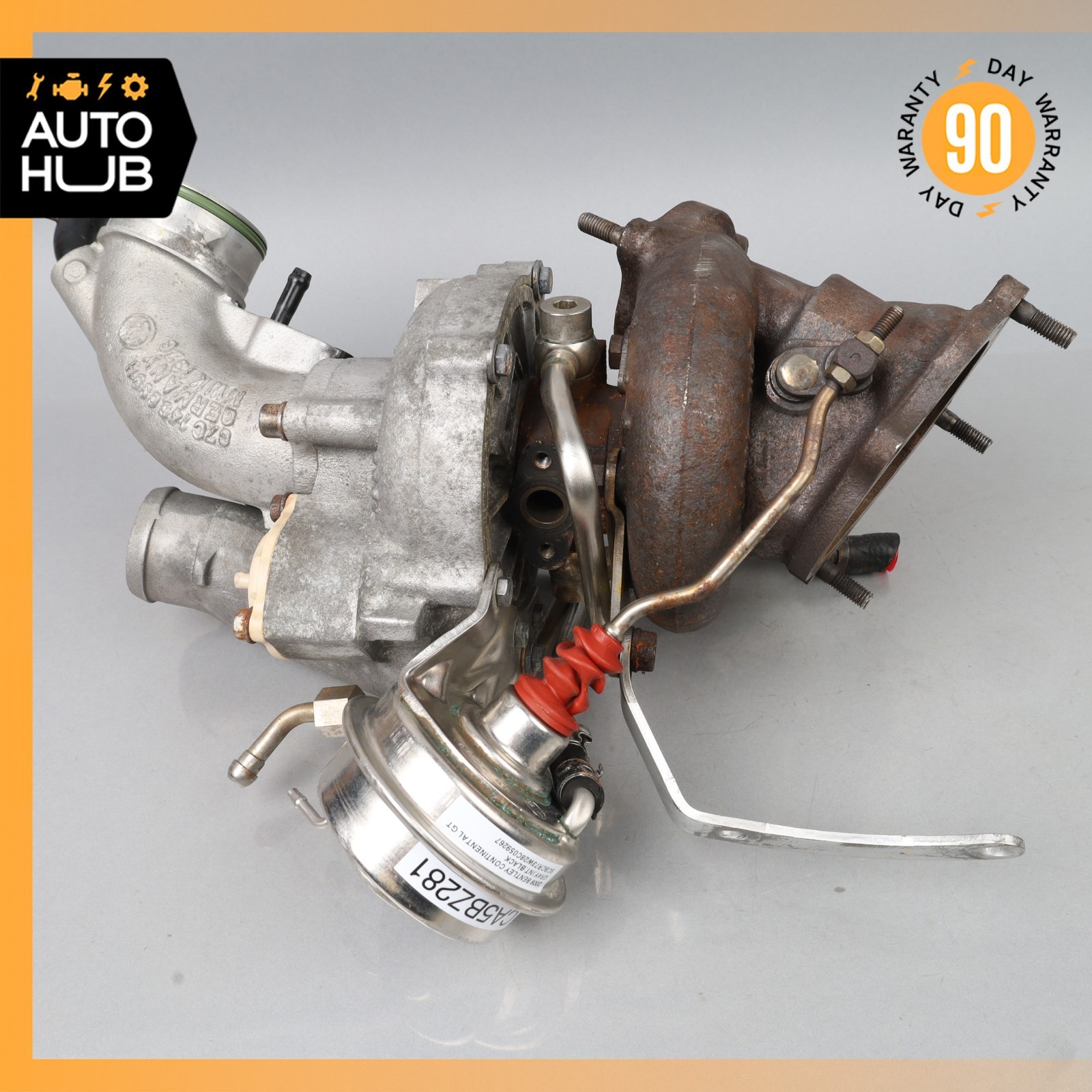 08-18 Bentley Continental GT GTC 6.0L W12 Turbocharger Turbo Left Side OEM 31k