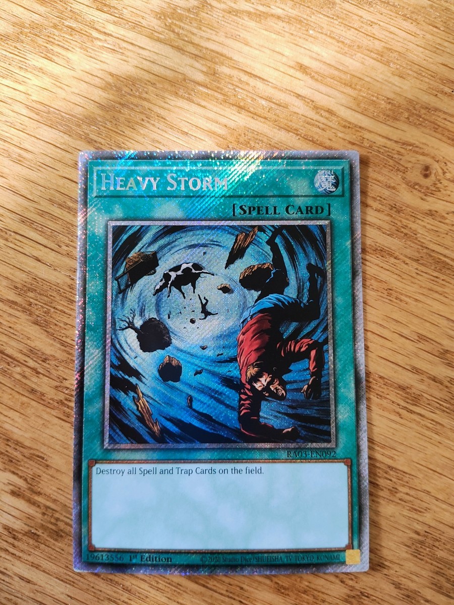 Heavy Storm (Quarter Century Secret Rare) RA03-EN092 Quarter Heavy Storm (Quarter Century Secret Rare) RA03-EN092 Quarter