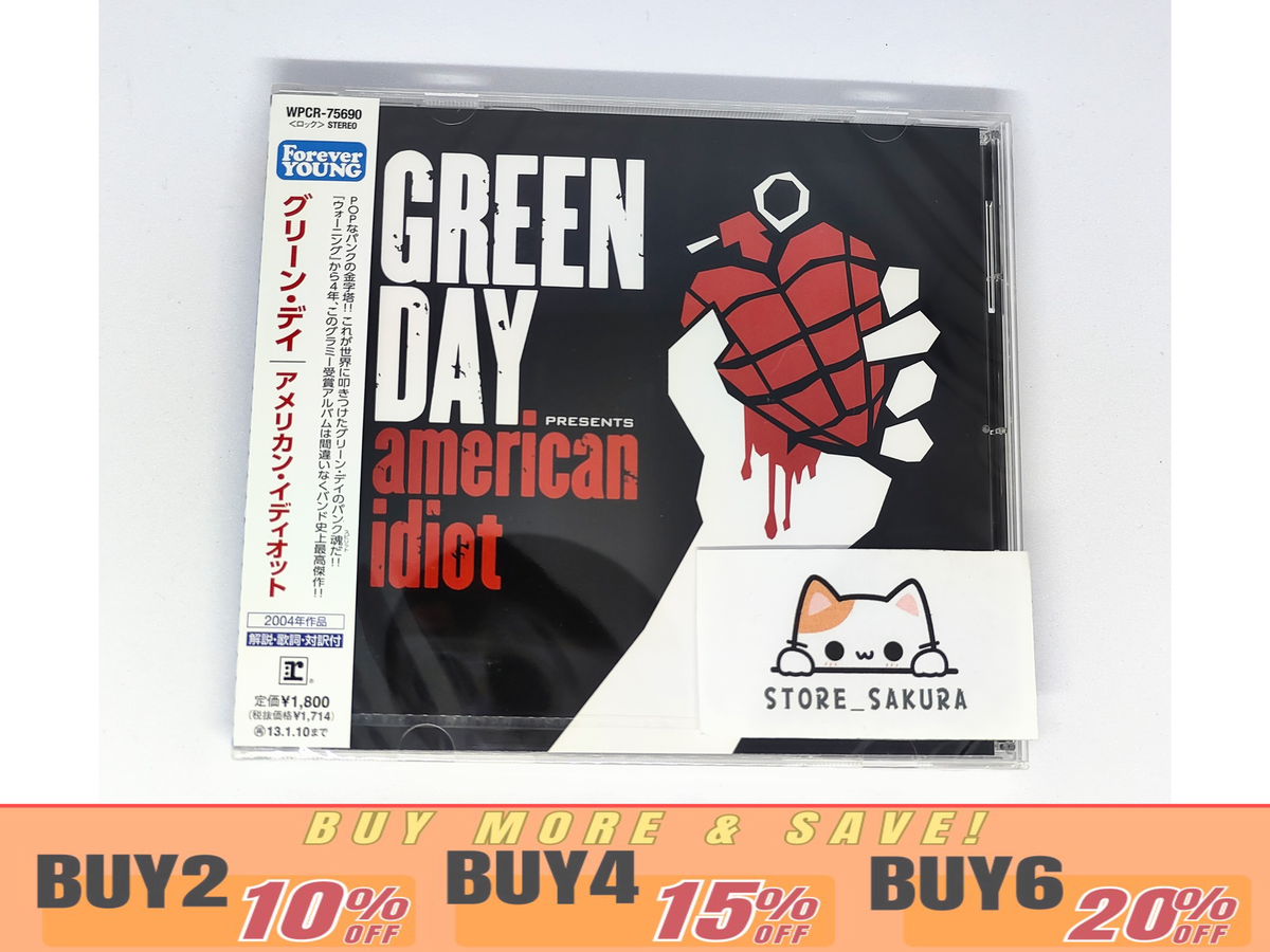 Green Day American Idiot with Bonus Track From Japan 1 CD 14tracks
