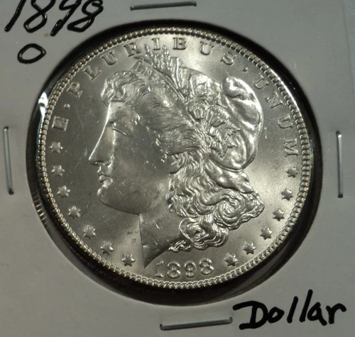 1898 O $1 Morgan Silver Dollar Coin - GEM BU Unc - Eye Appeal - as Shown!
