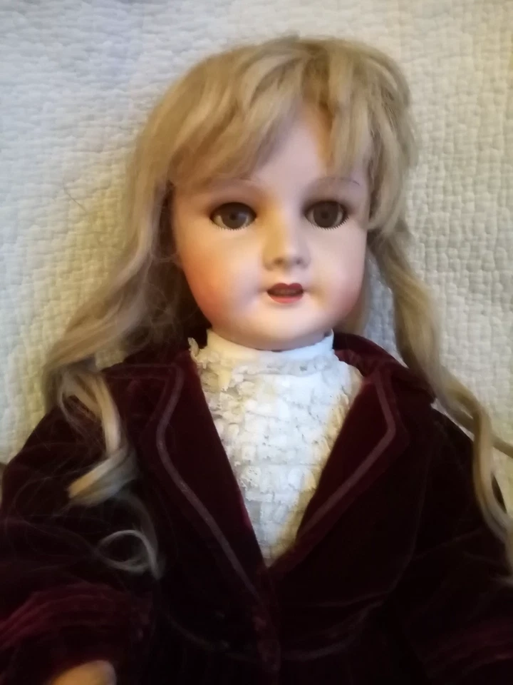 POUPEE ANCIENNE SFBJ PARIS 301 TAILLE 11 EN COMPOSITION ET BOIS - Photo 2/4