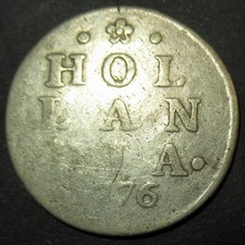 Magic Key Date 1776 Date of Independence! Colonial New York Silver Lion Dime Hol