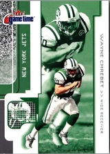 2001 Fleer Game Time Extra Wayne Chrebet #73 New York Jets Football Card