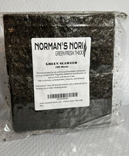 Green Seaweed Sheets 100 Package of 4 x 7.5 Nori Seaweed Sheets, for All Al...