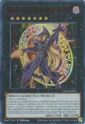 YUGIOH: 1X Ebon Illusion Magician (Red) LDS3-EN091 Ultra Rare NM