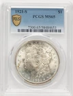 1921-S Morgan Dollar PCGS MS65