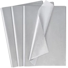  86 Sheets Tissue Paper, 14 x 20 Inch Gift Wrapping Paper Bulk for Silver