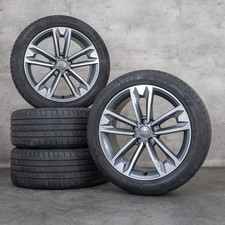 Audi A4 Felgen 18 Zoll 8W B9 Allroad Sommerräder 8W9601025C titan glanzgedreht