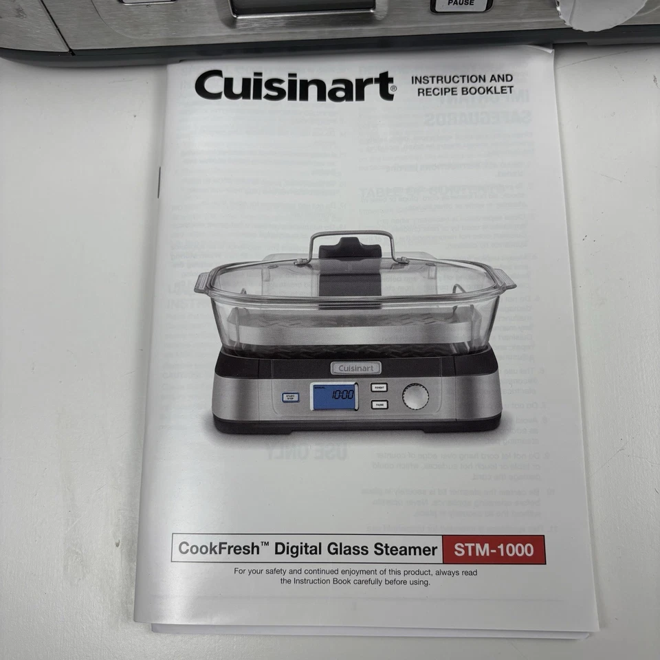 Cuisinart STM-1000 Cook Fresh Digital Glass Steamer Stainless Steel Tested - Image 3 of 4