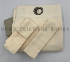 Pottery Barn Banded Outdoor Unlined Drape Natural 50" x 96" #7250C READ