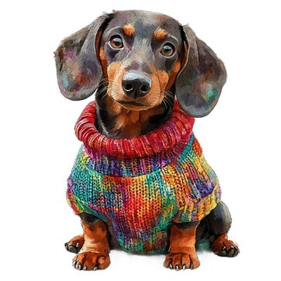 3x Sticker Dackel Autoaufkleber 9x9cm Teckel Dachshund Hund Süß Set