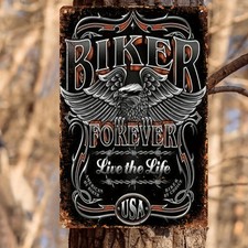 Tin Metal Signs Home D cor Wall Art 8x12 Vintage-Style Aluminum For Men'S Long S