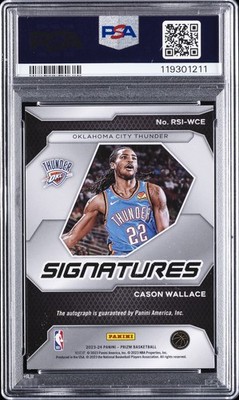 2023-24 Panini Prizm - Rookie Signatures Cason Wallace #RSI-WCE