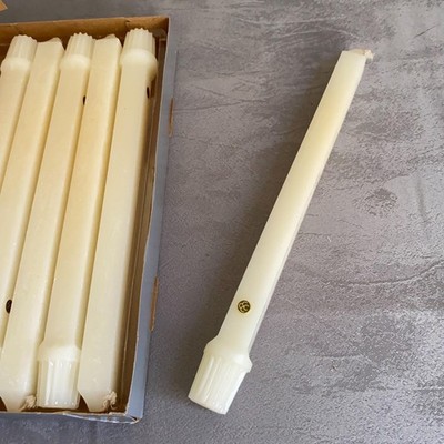 PartyLite Dinner Candles Set Of 6 White 10'' Square Taper USA Wedding Dinner