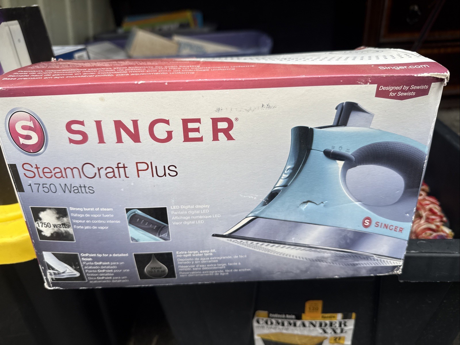 Singer SteamCraft Plus 1750W Steam Iron - Mint/Gray