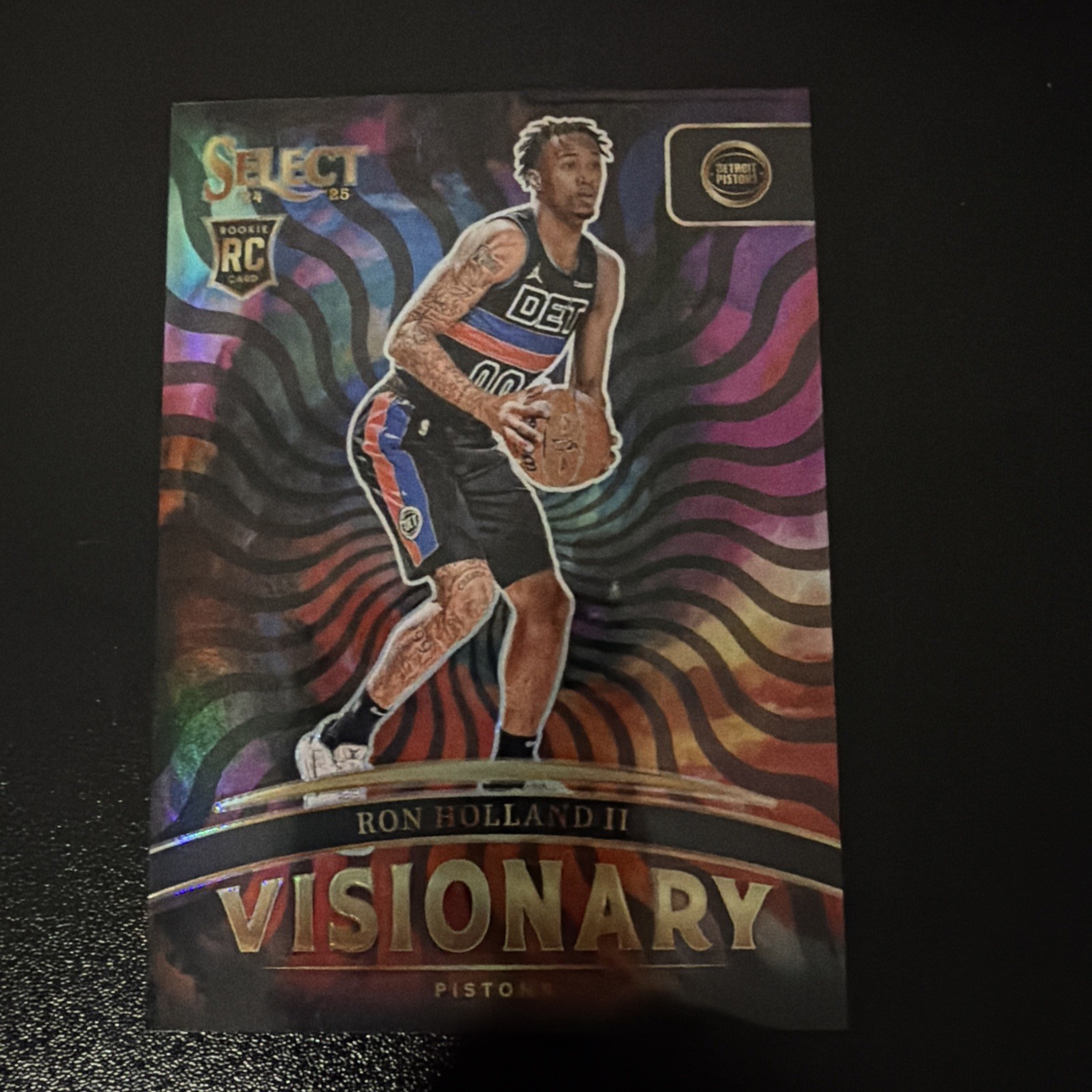 2024-25 Panini Select Ron Holland II RC Visionary #10 Case Hit SSP Pistons