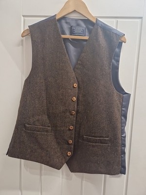 LLoyd Attree & Smith Brown Wool Mix Waistcost Size L