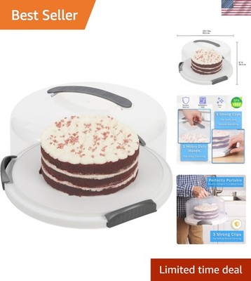 Extra Large Cake Carrier/Storage Container With Server - Holds up to 12 Inch ...