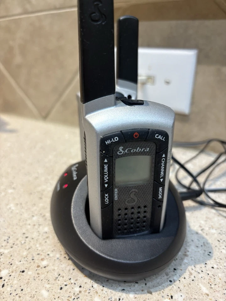 Cobra Micro Talk GA-CF4 Handheld Walkie Talkie Set with Desktop Charger 2 Pack - Image 2 of 4