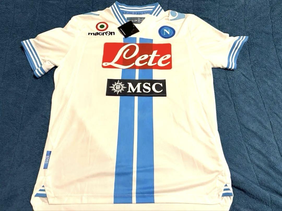 マクロンmacron SSC ナポリユニフォーム Macron SSC Napoli Serie A Men's Jersey M Short Sleeve White