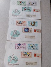 A Complete set of Hungary 1966 World Cup Registered  3  FDC Set all 9 stamps