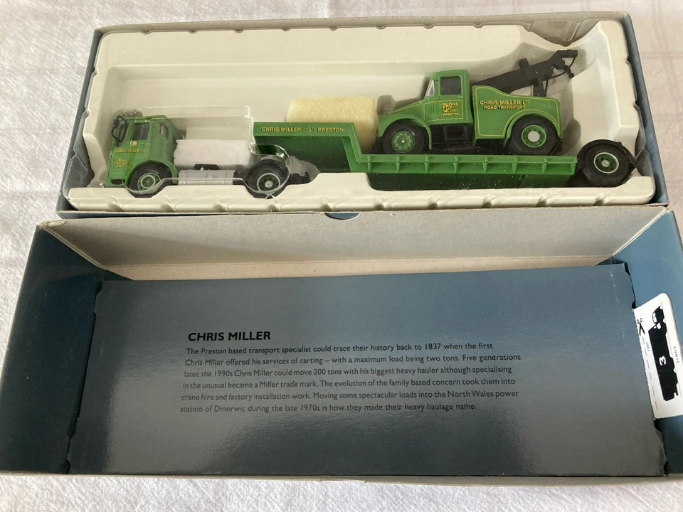 Corgi Classics Heavy Haulage 31003 AEC ERGOMATIC, SCAMMELL CRANE, CHRIS MILLER - Image 4 of 4