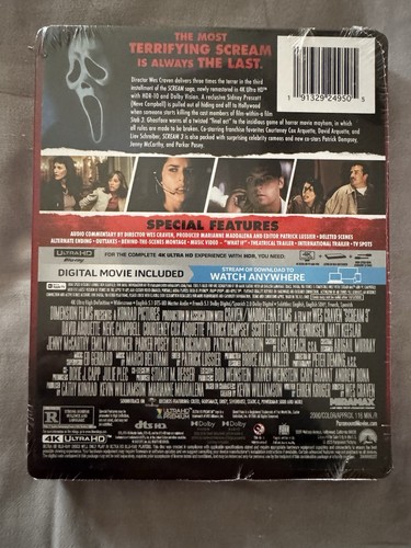 Scream (1996) | 2 | 3 | 5 (2022) | 6 VI 4K (UHD Blu-ray Digital) SteelBook ~ OOP - Foto 14 di 21