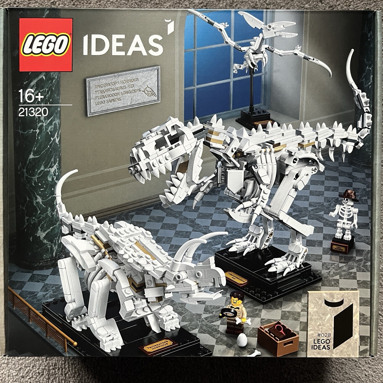 NEW SEALED LEGO IDEAS 21320 DINOSAUR FOSSILS - T-REX TRICERATOPS PTEROSAUR