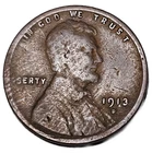 1913-D LINCOLN CENT GOOD+, BROWN FREE USA SHIPPING
