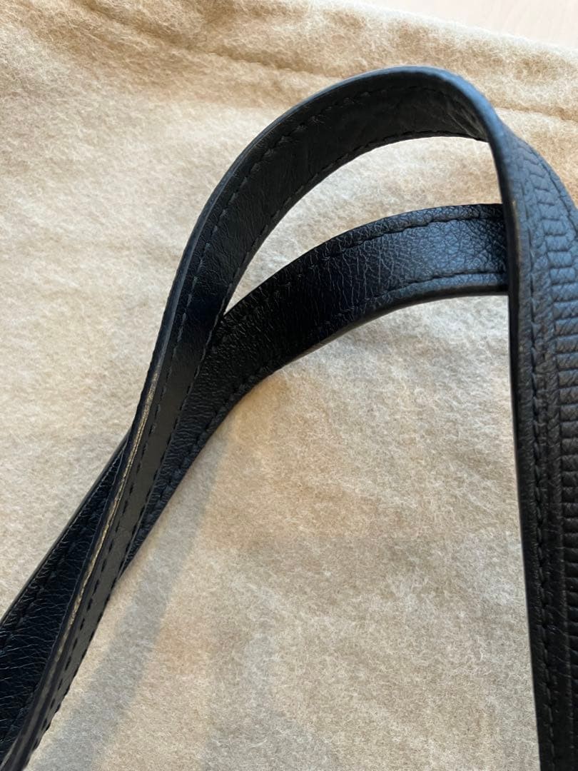 Bottega Veneta Nylon Tote Bag Black Large Lightweight Leather Strap Authentic thumbnail 12