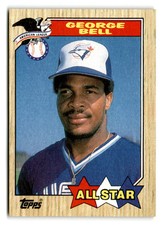 1987 George Bell Topps All Star - Toronto Blue Jays