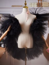 Women Puffy Sleeves Jacket Short Bolero Shawl tulle Sleeves Bridal Shrugs