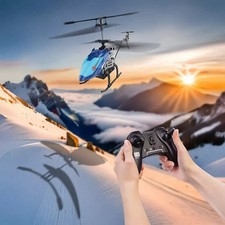 NEU Ferngesteuerter Hubschrauber LED Licht für Weihnachten Geschenk Kinder Spaß