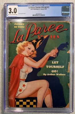 La Paree Stories #76 1937 Pin-Up Magazine - CGC 3.0 GD/VG - Peter Driben