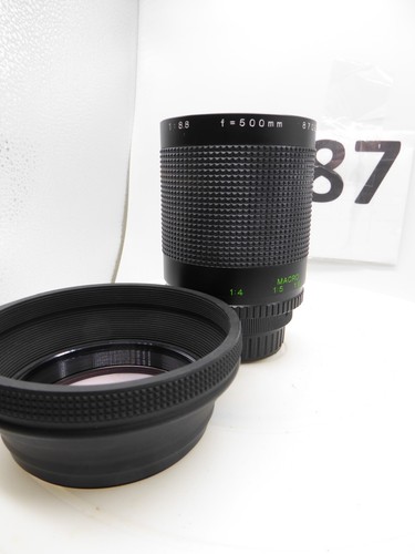 Makinon 500mm F8.8 Reflex Mirror Lens + hood pentax pk mount k1000 me super mv - Picture 4 of 5