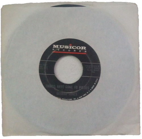 George Jones, Things Have Gone To Pieces / Wearing My Heart Away, 1965, 45 Rpm - Picture 3 of 9
