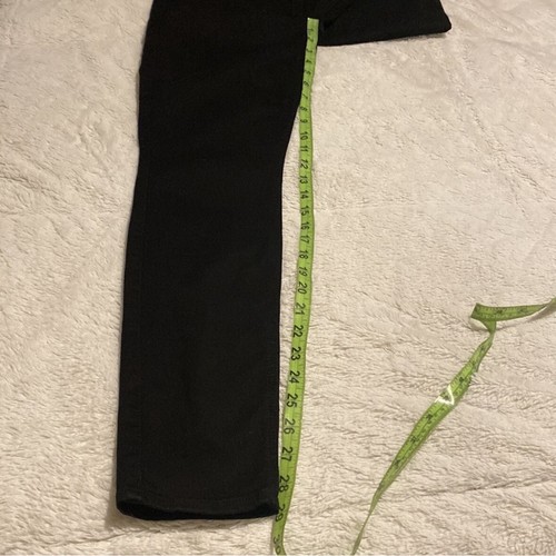 7 For All Mankind Jeans Womens Size 31 The Ankle Skinny Black Stretch Denim - 第 12/12 張圖片
