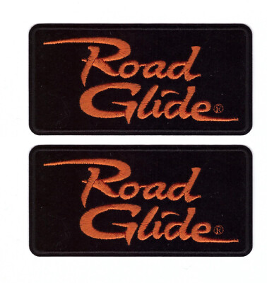 2 x Road Glide Biker Harley Patch Emblem